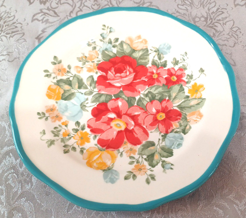 The Pioneer Woman Frontier Cottage Floral 8 3/4" Appetizer Dessert Salad Plate